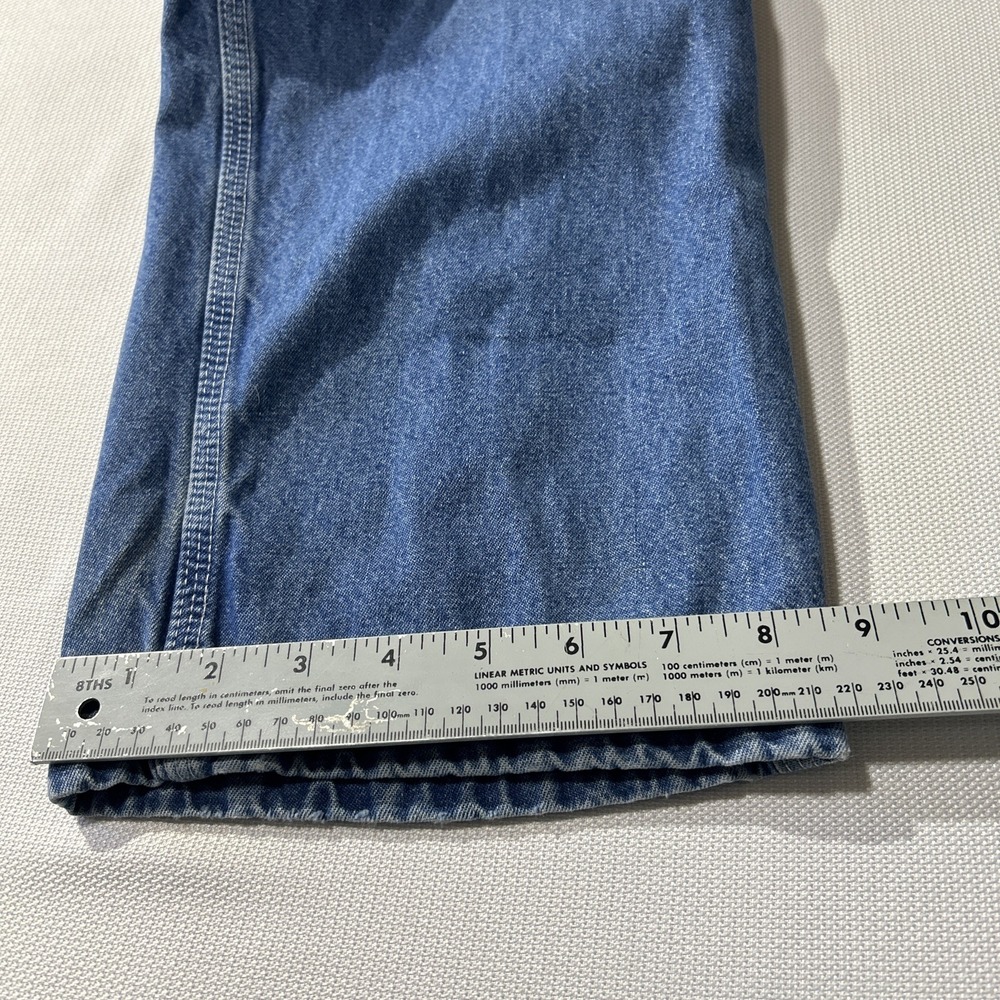 Carhartt B13 DST Mens 33 x 30 Blue Denim Carpenter Work Jeans Knee - Picture 11 of 13